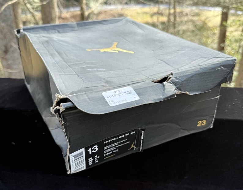 Nike Air Jordan 11 XI Low Cool Grey 528895-003 DS Rare Brand New OG Size 13 image 2