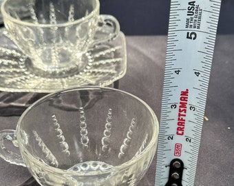 ヴィンテージ 1950 年代 フェデラル グラス クリア コロンビア バブル