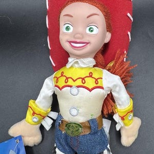 Brand New Vtg JESSIE from Toy Story 2 Disney Store Bean Bag Plush 11” image 2