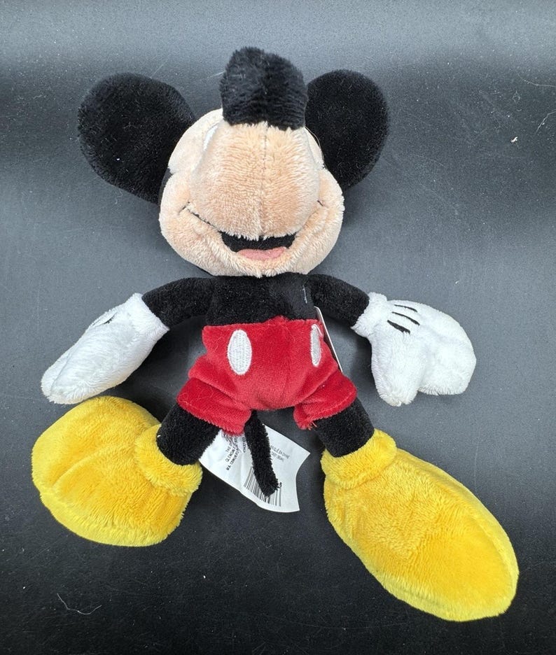Vintage 1990’s Disney Store Mickey Mouse Plush Soft Velour Stuffy image 2