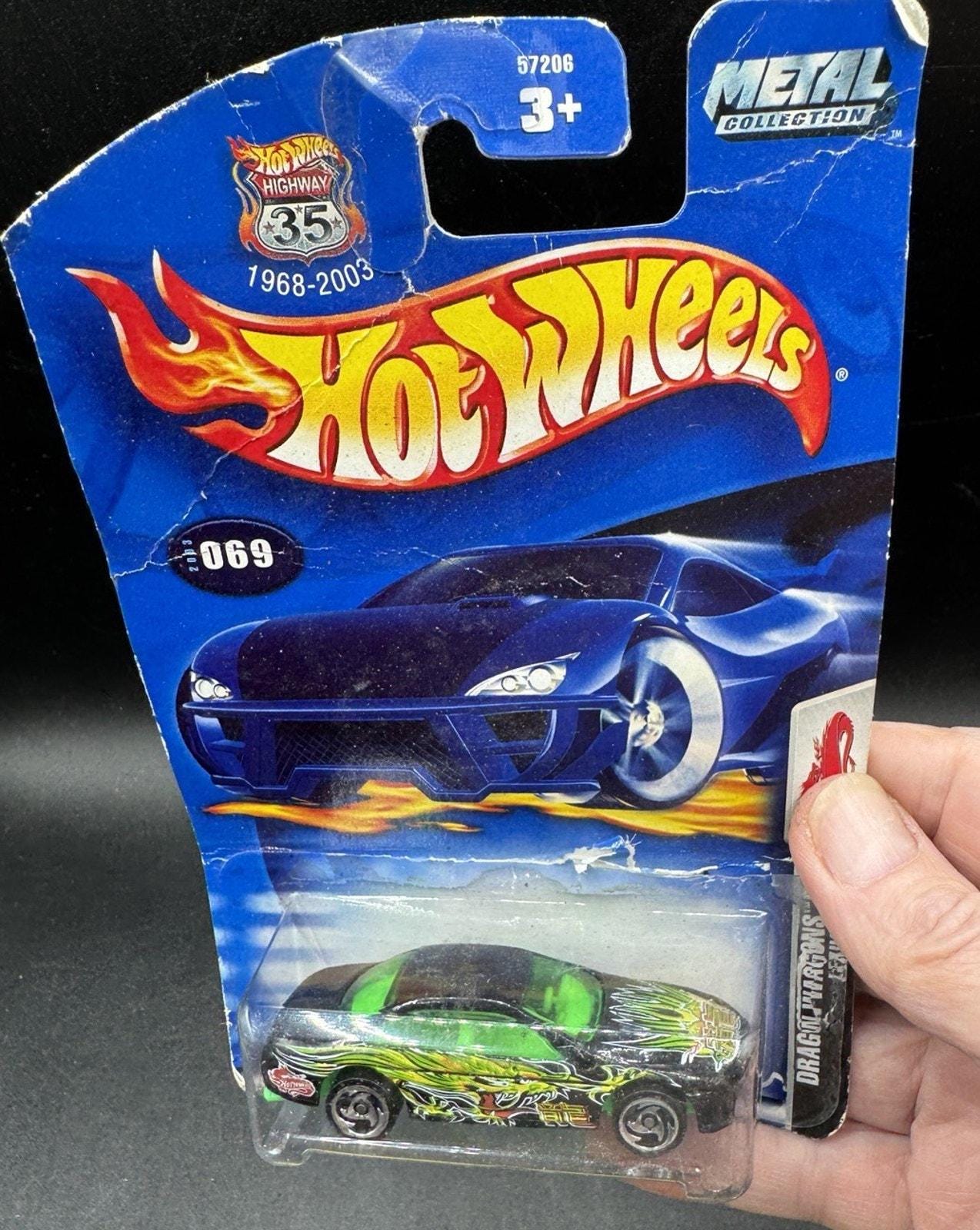 2003 Hot Wheels #69 Dragon Wagons 5/5 LEXUS SC400 Black W/chrome