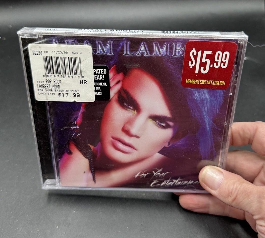 Adam Lambert CD for Your Entertainment - New & Sealed - American