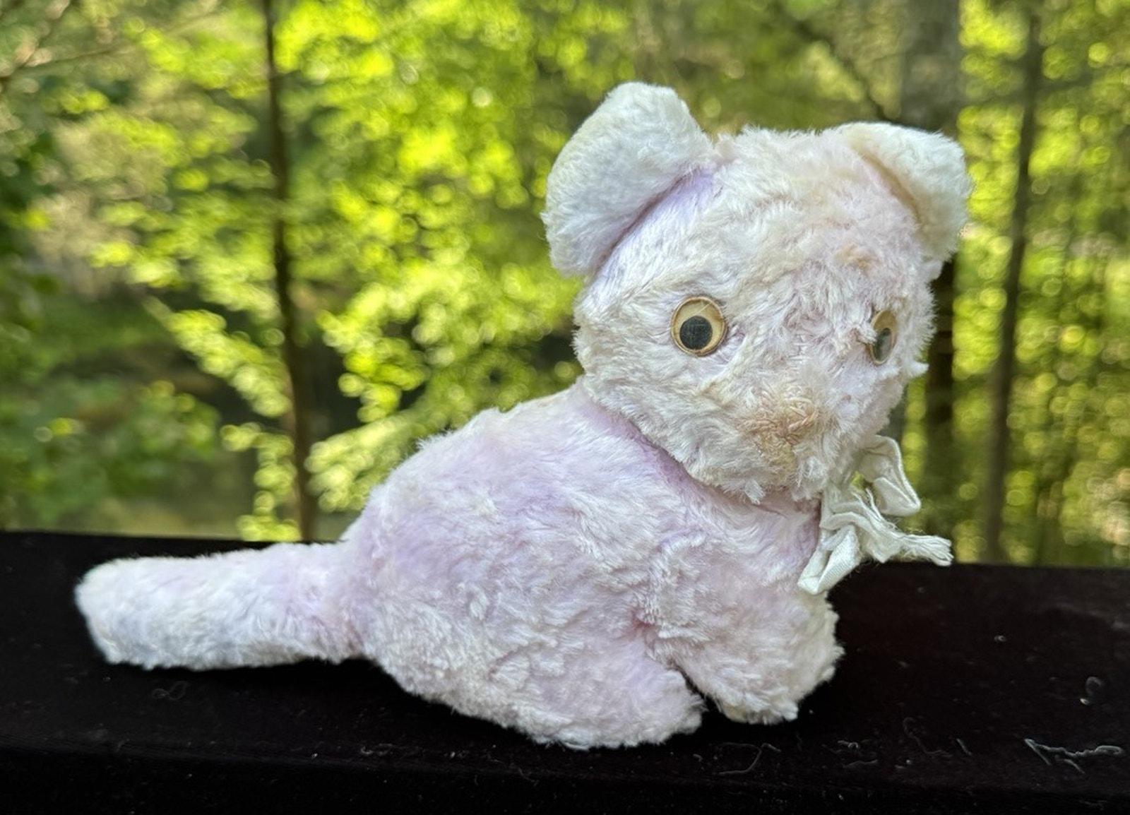 Rare Vintage Toy Baby Pink Cat Plush 1950s Stuffed Animal - Etsy