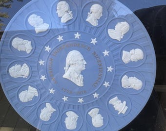 額入りウェッジウッド アメリカ独立200周年記念コレクターズプレート3