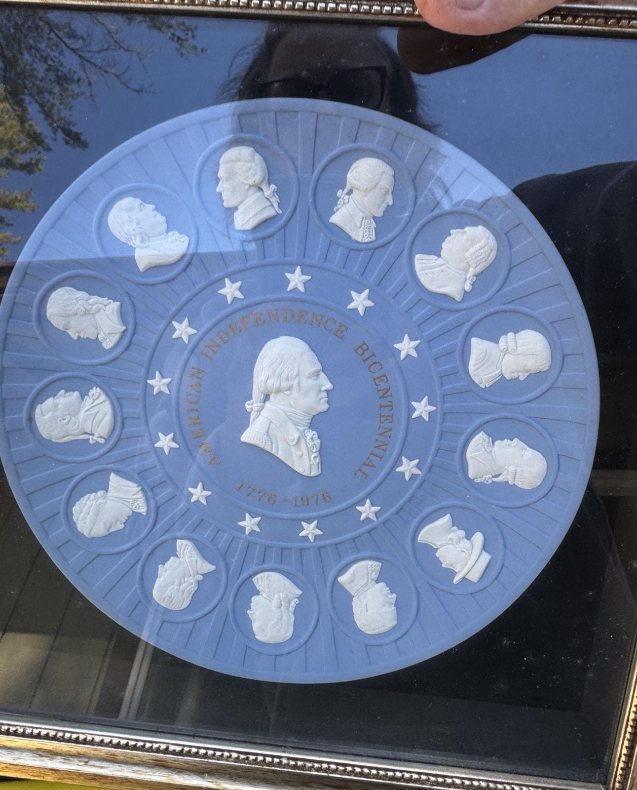 ウェッジウッド　アメリカ独立記念日　限定品 額入りウェッジウッド アメリカ独立200周年記念コレクターズプレート3