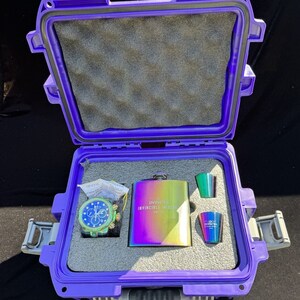 Invicta 26334 Men's Grand Diver Auto Abalone Purple Dial Iridescent Watch Set image 3