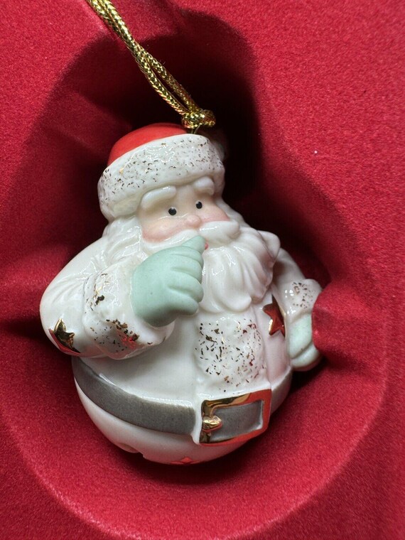 素敵な LENOX JINGLE BELLY サンタ クリスマスツリー オーナメント 