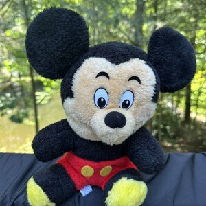 Peluche de Mickey Mouse de Disneyland Walt Disney World, años 50, recuerdo - S21 imagen 1