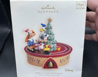 【未使用】ディズニー　オーナメント　6種　タグ付き ホールマーク オーナメント ディズニー ミッキー ジングルベル