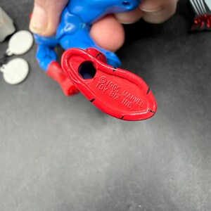 Vintage 1994 Toybiz Spiderman Den animerade serien Web Racer Spider-Man Vintage figur *Begagnad bild 10