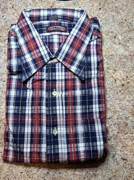Brand New Vintage The L Sterling Button Down Plaid
