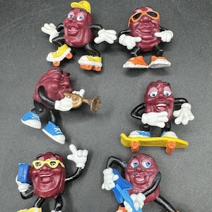 1980’s Applause California Raisins PVC Figure Lot Of 6 Nice! -2