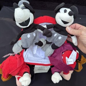 Disney Mickey Mouse Plush 70 Happy Years 4 eras of Mickey Mouse in Pants Boat image 10