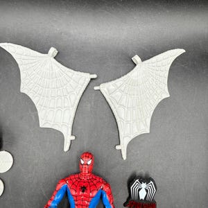 Vintage 1994 Toybiz Spiderman Den animerade serien Web Racer Spider-Man Vintage figur *Begagnad bild 4