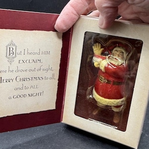 Hallmark Keepsake kerstornament, 'T'was The Night Before Christmas', nieuw 2001