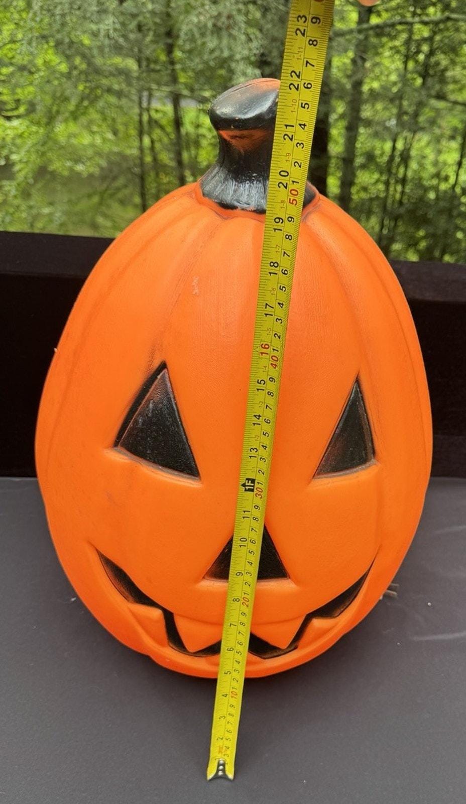 Vintage Empire Blow Mold Large 22" Pumpkin Smiling Jack O Lantern ...