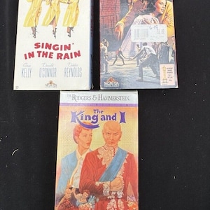 MGM Musical VHS Lot Singing In The Rain West Side Story King & I -Tested!