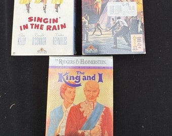 MGM Musical VHS Lot Singing In The Rain West Side Story King & I -Tested!