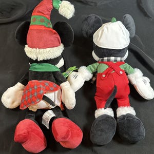 Disney Parks Minnie Maus & Micky Nordische Winter Weihnachten Plüsch Set 5P Bild 4