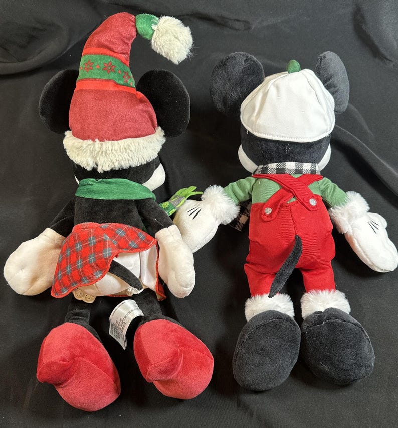 Disney Parks Minnie Maus & Micky Nordische Winter Weihnachten Plüsch Set 5P Bild 4