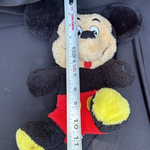 Peluche de Mickey Mouse de Disneyland Walt Disney World, años 50, recuerdo - S21 imagen 4