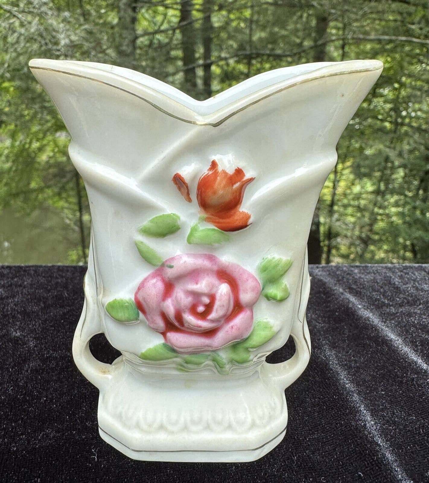 Vintage Small Floral Porcelain Made in Occupied Japan Flower Bud