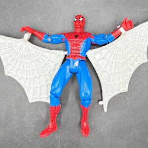 Vintage 1994 Toybiz Spiderman Den animerade serien Web Racer Spider-Man Vintage figur *Begagnad bild 2