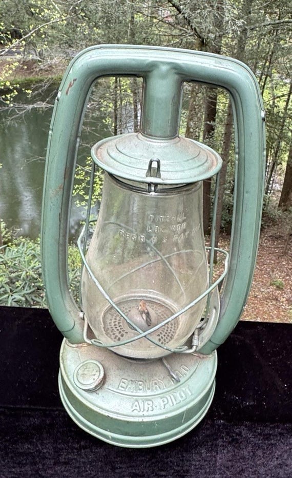 Embury Mfg. No 1 ランタン Vtg Embury Air Pilot No. 0 Lantern Lamp Star Bottom