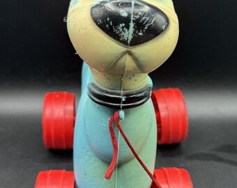 Very Rare 1960's EXCLUSIVE Jetsons Astro the Dog Pull Toy Blow
