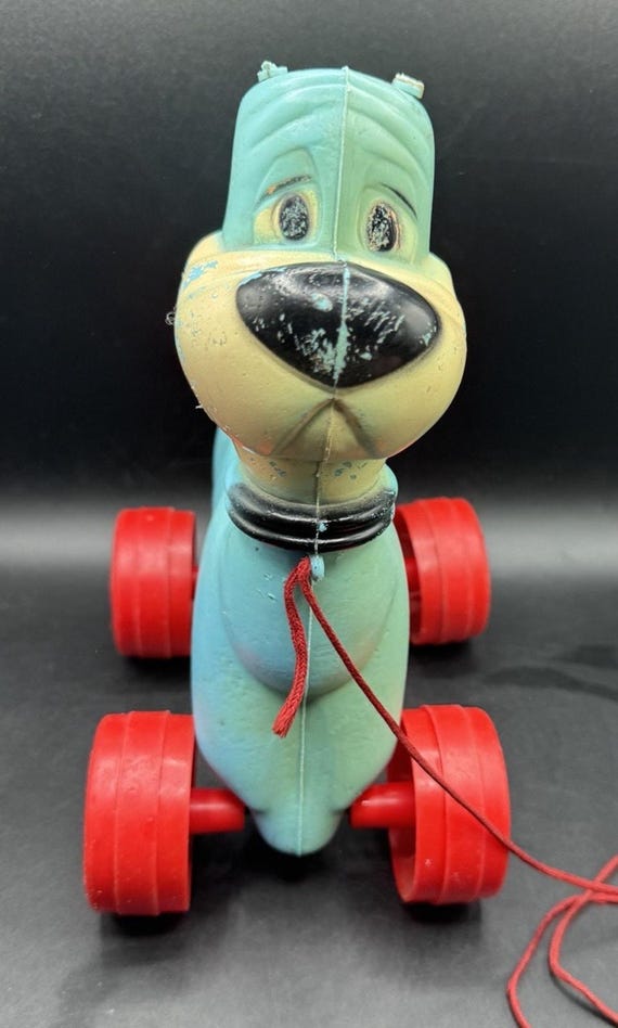 Very Rare 1960's EXCLUSIVE Jetsons Astro the Dog Pull Toy Blow