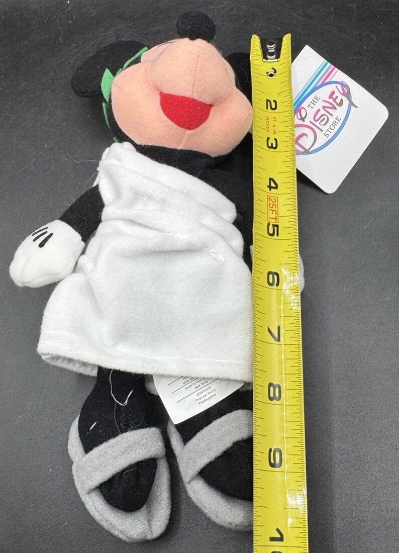 VTG 1900’s Mickey Mouse Toga Sitzsack Plüsch Disney Store Stofftier Bild 3