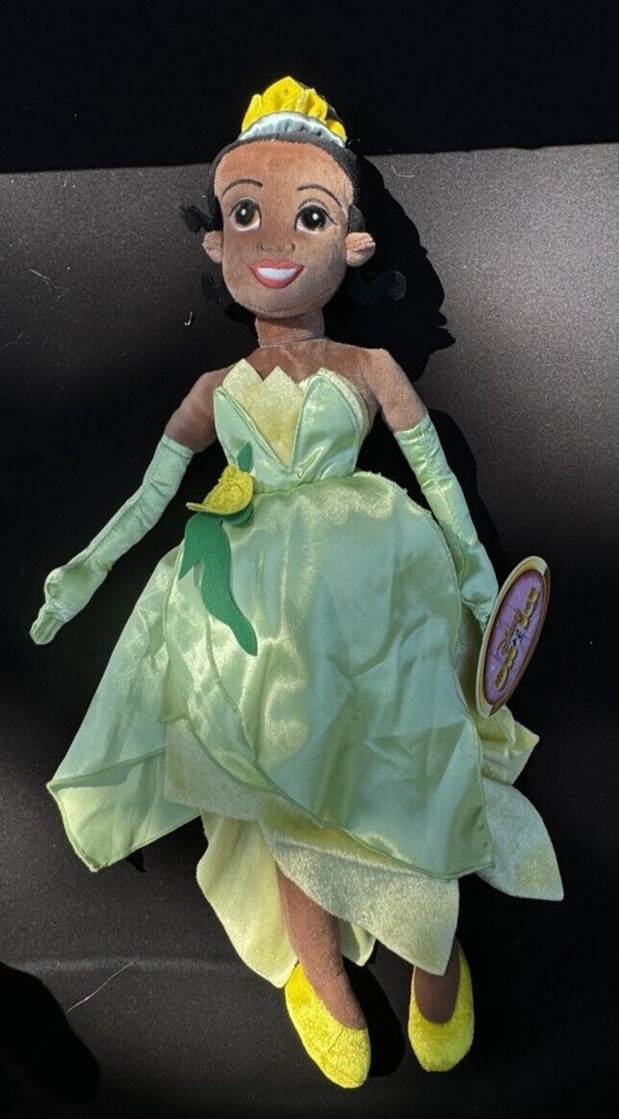 Frog Princess Disney Tiana Plush Doll Vtg Disney Store Parks Tiana