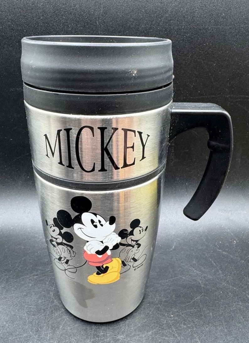 Vintage 1990’s Disney Store Park Mickey Mouse Tumbler Insulated Cup New! -DS3 image 1