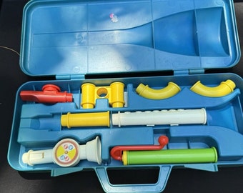 Vintage (1984) Fisher Price Crazy Combo Horn Set #604 Incomplete