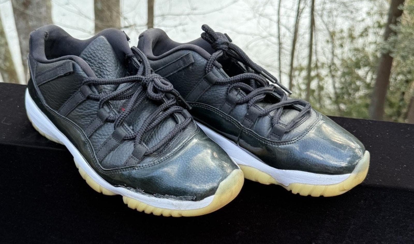 Nike Air Jordan 11 Retro Low Barons Taille 10 528895-010 Occasion Nice !