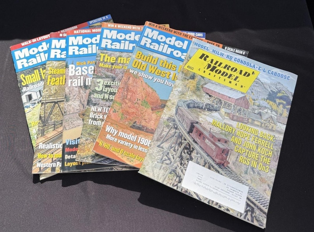 Vintage Model Railroad Model Magazines Train Enthusiasts Track ...