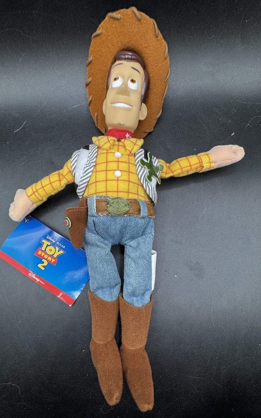 Vtg 1990s Brand New Disney Store Toy Story 2 Bean Bag Plush WOODY