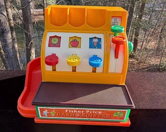 フィッシャープライス、レジスター、ビンテージ、子供、おもちゃ、子供