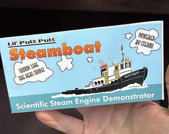Lil Putt Putt Steamboat Demostrador científico de vapor educativo Nuevo en caja C24