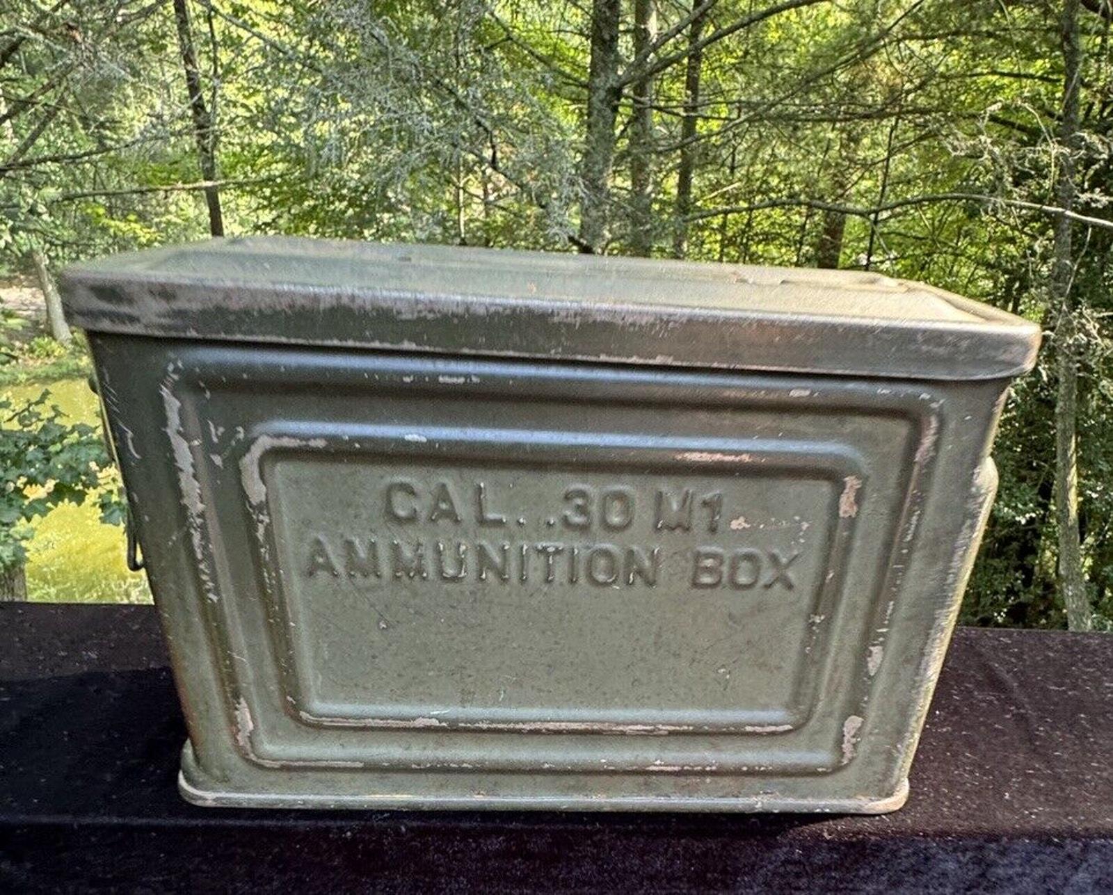 Crown U.S. WWII Era .30 Cal M1 Flaming Bomb Ammunition Box