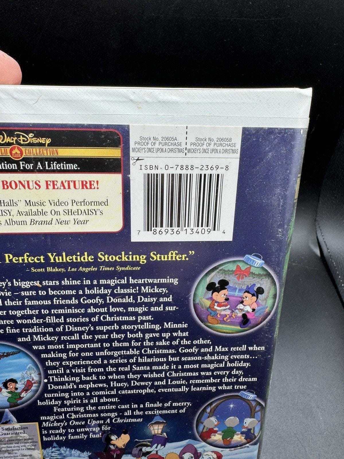 ミッキーのワンス・アポン・ア・クリスマス クラムシェル VHS ゴールド 