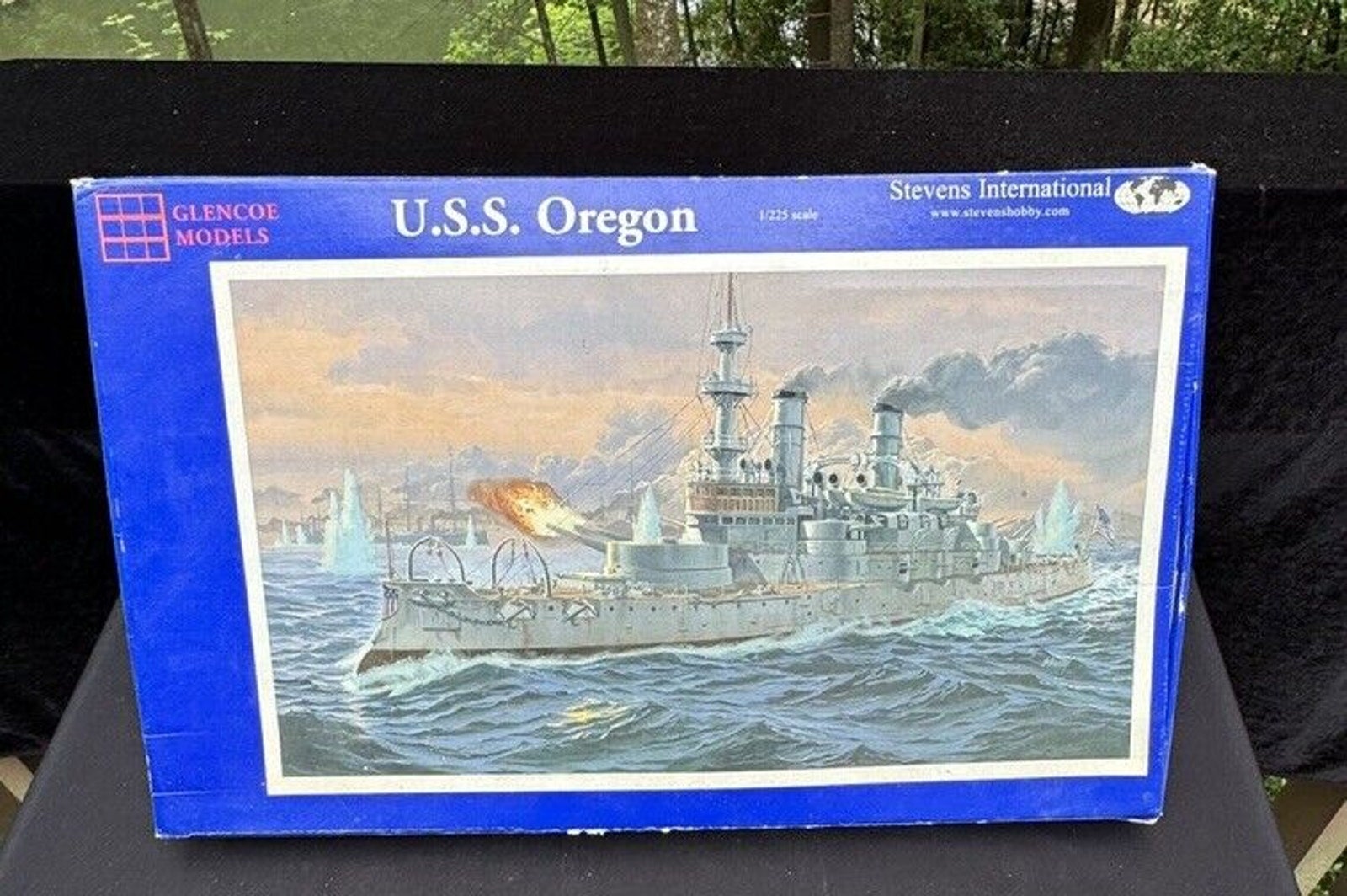 USS Oregon - Glencoe Models 1/225 Scale Partially Assembled USS Oregon - Glencoe Models 1/225 Scale Partially Assembled
