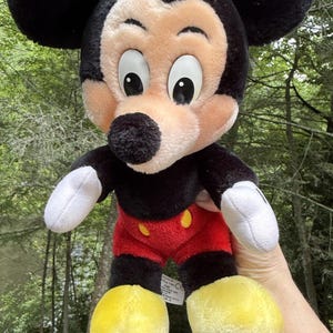 Peluche vintage Mickey Mouse en peluche poupée Walt Disney World Disneyland image 1