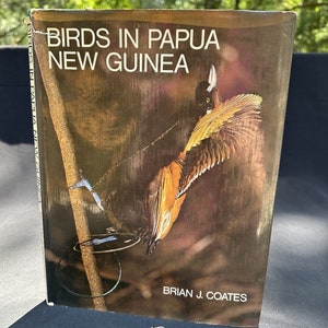 1977 Vögel in PAPUA-NEUGUINEA Buch mit Zusatzkarte schönen Farbtafeln -18