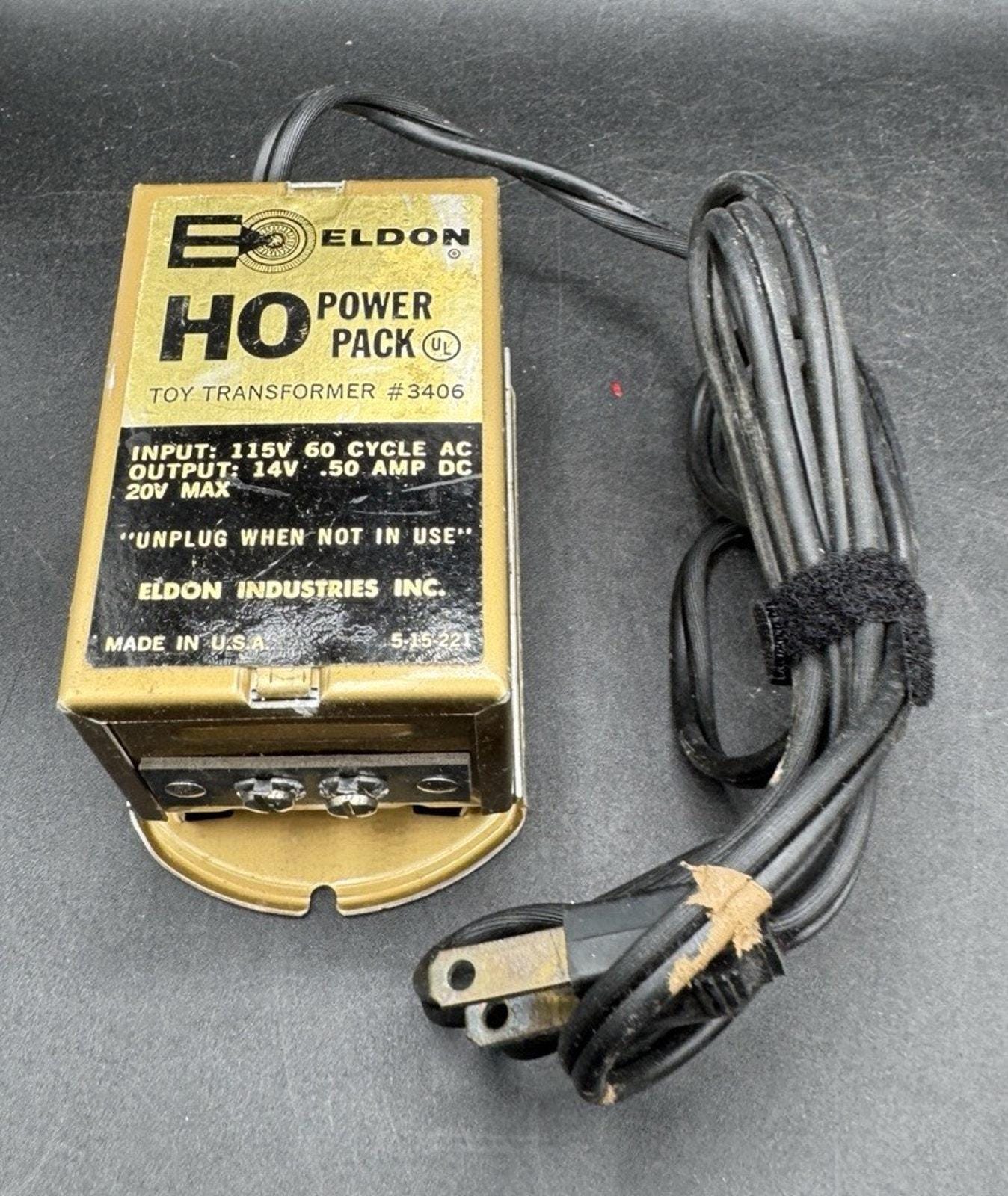 Ho Scale AFX AURORA Eldon Power Pack #3406 Transformer Slot Car