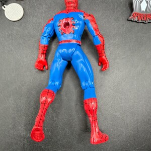 Vintage 1994 Toybiz Spiderman Den animerade serien Web Racer Spider-Man Vintage figur *Begagnad bild 6