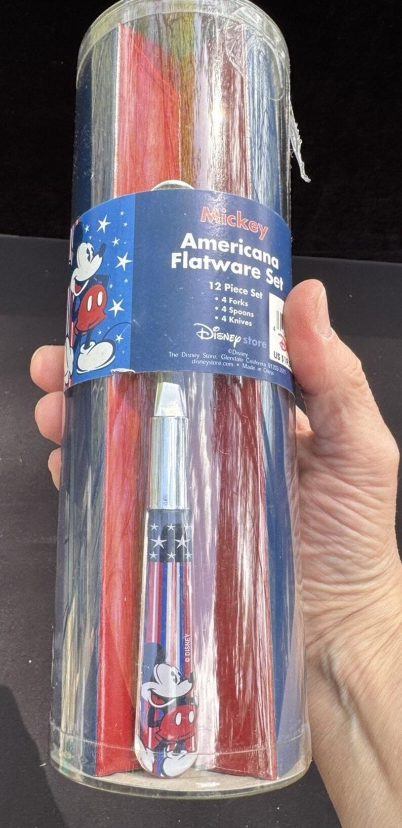 Nuevo juego de cubiertos Disney Store Mickey Mouse Americana de 12 piezas - DS4 imagen 7