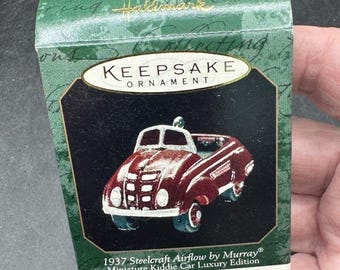 Adorno navideño para coche infantil Hallmark 1937 Steelcraft Airflow Murray Mini -31