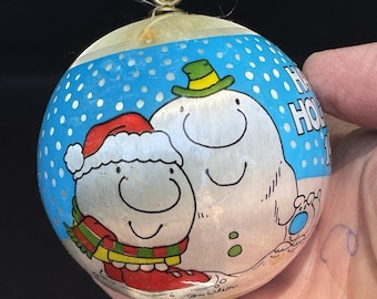 Vtg 2.5" Satin ZIGGY Happy Holidays 1980 American Greetings Ornament No Box -C2