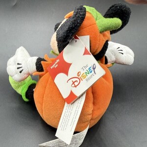Disney Store Halloween Mickey Mouse Exclusive Bean Bag Plush Pumpkin Costume -43 image 4
